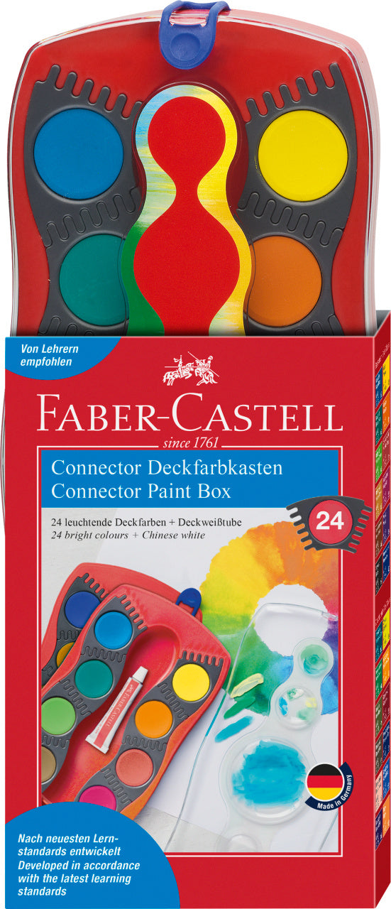 ACUARELE 24 CULORI ROSII CONNECTOR FABER-CASTELL ACUARELE 24 CULORI ROSII CONNECTOR FABER-CASTELL